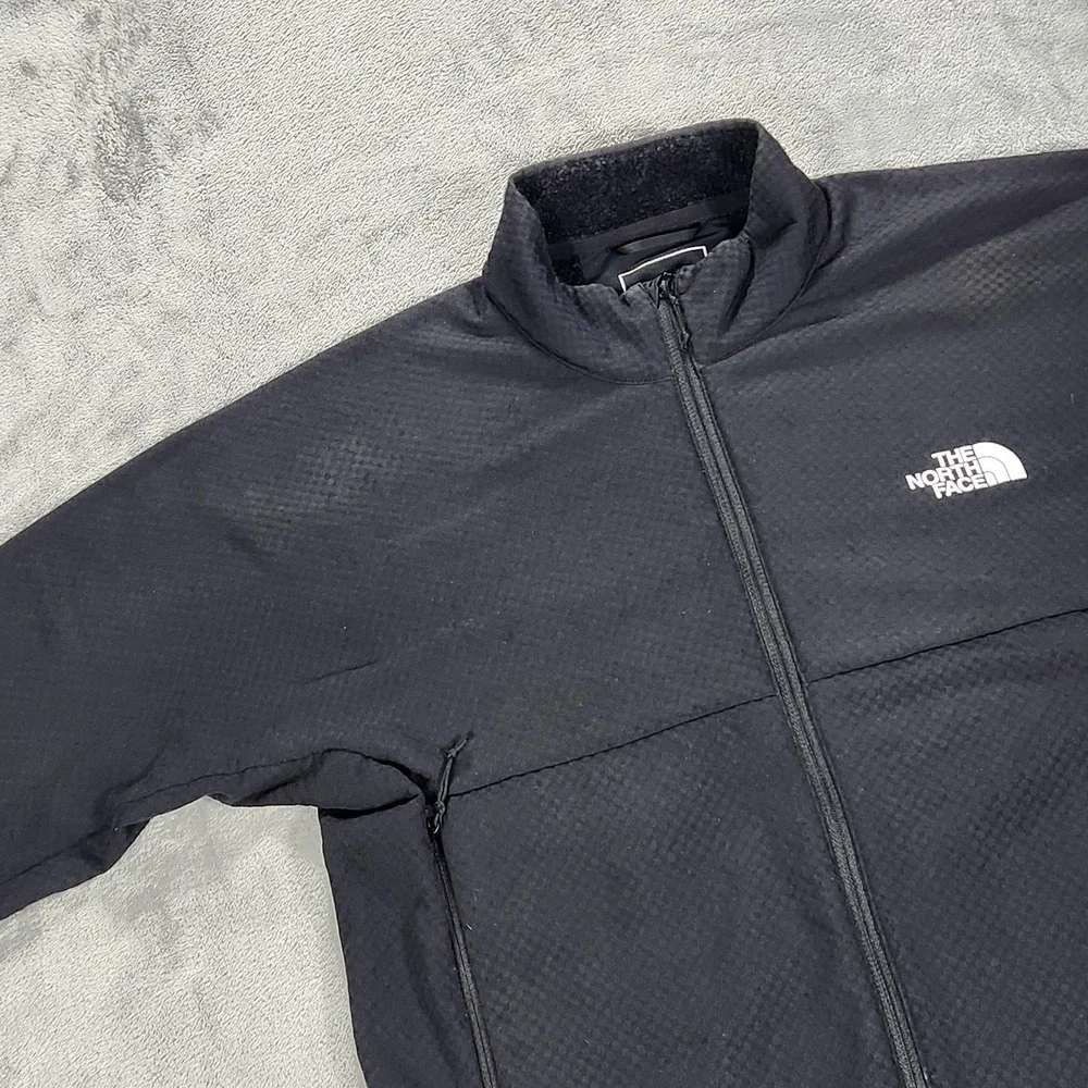 The North Face Jacket Mens Medium Black Summit Series Fleece Lined Softshell